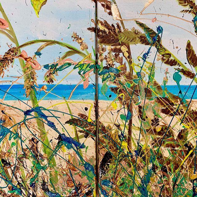 Beach Whispers (Diptych)